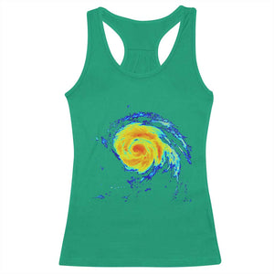 Hurricane Erin Racerback Tank Top Meteorologist Weather Radar Storm Chasing TS11 Irish Green Print Your Wear