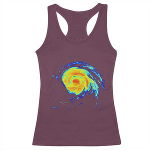 Hurricane Erin Racerback Tank Top Meteorologist Weather Radar Storm Chasing TS11 Maroon Print Your Wear