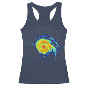 Hurricane Erin Racerback Tank Top Meteorologist Weather Radar Storm Chasing TS11 Navy Print Your Wear