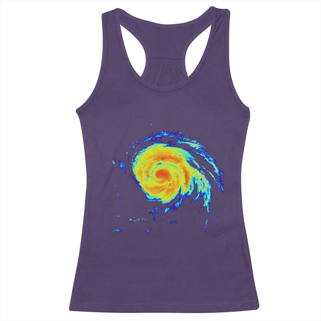 Hurricane Erin Racerback Tank Top Meteorologist Weather Radar Storm Chasing TS11 Purple Print Your Wear