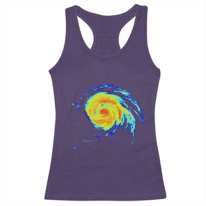 Hurricane Erin Racerback Tank Top Meteorologist Weather Radar Storm Chasing TS11 Purple Print Your Wear