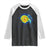 Hurricane Erin Raglan Shirt Meteorologist Weather Radar Storm Chasing TS11 Black White Print Your Wear