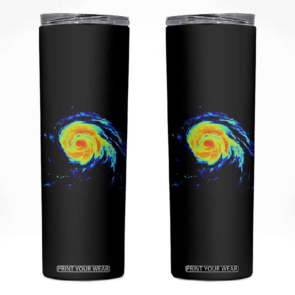 Hurricane Erin Skinny Tumbler Meteorologist Weather Radar Storm Chasing TS11 Black Print Your Wear