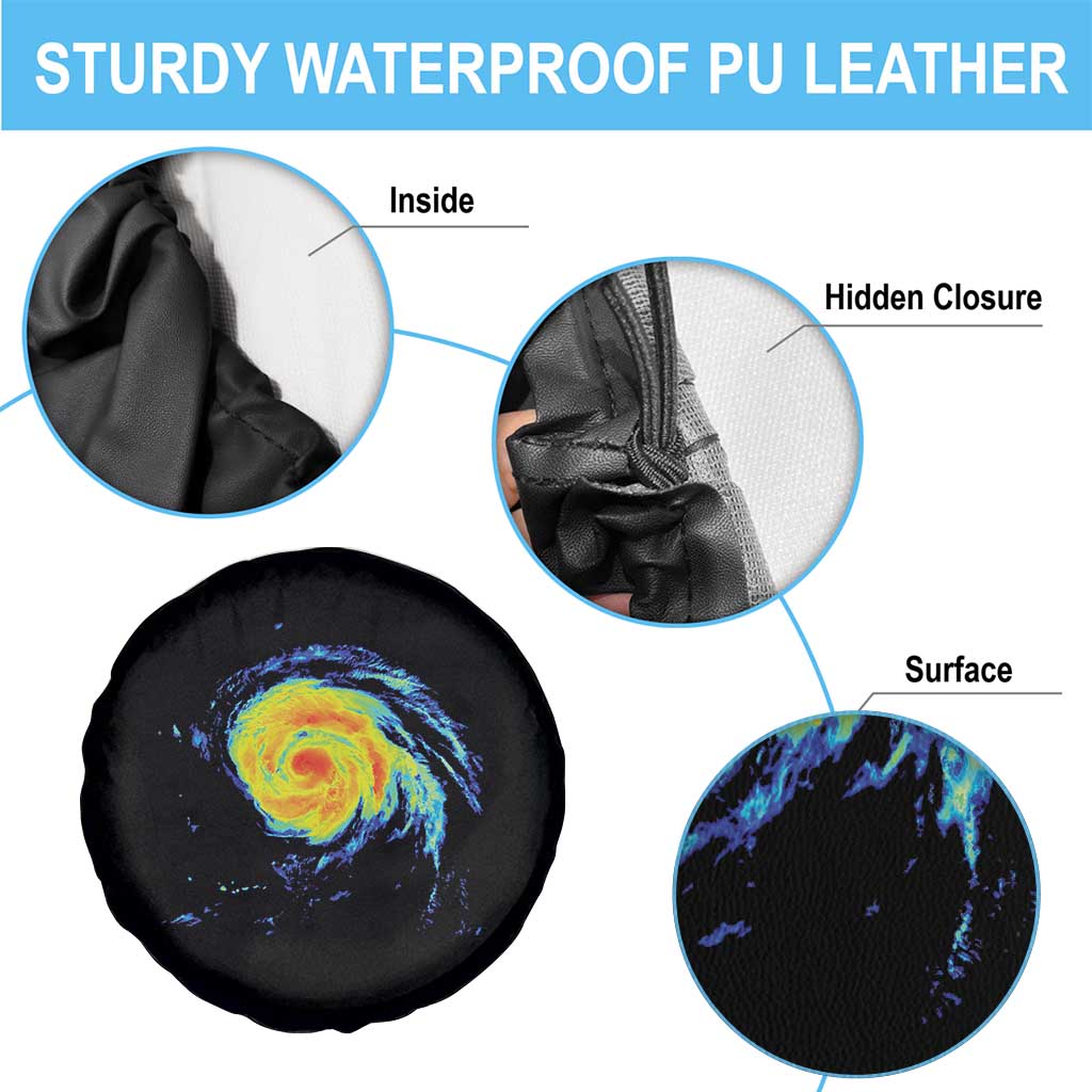Hurricane Erin Spare Tire Cover Meteorologist Weather Radar Storm Chasing TS11 Print Your Wear