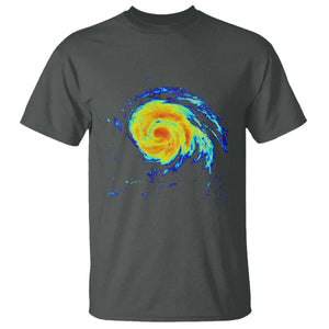 Hurricane Erin T Shirt Meteorologist Weather Radar Storm Chasing TS11 Dark Heather Print Your Wear