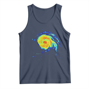 Hurricane Erin Tank Top Meteorologist Weather Radar Storm Chasing TS11 Navy Print Your Wear