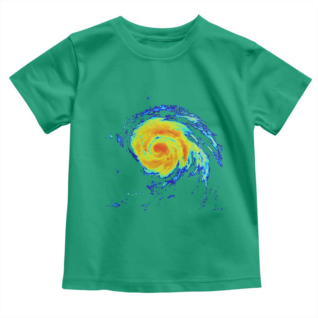 Hurricane Erin Toddler T Shirt Meteorologist Weather Radar Storm Chasing TS11 Irish Green Print Your Wear