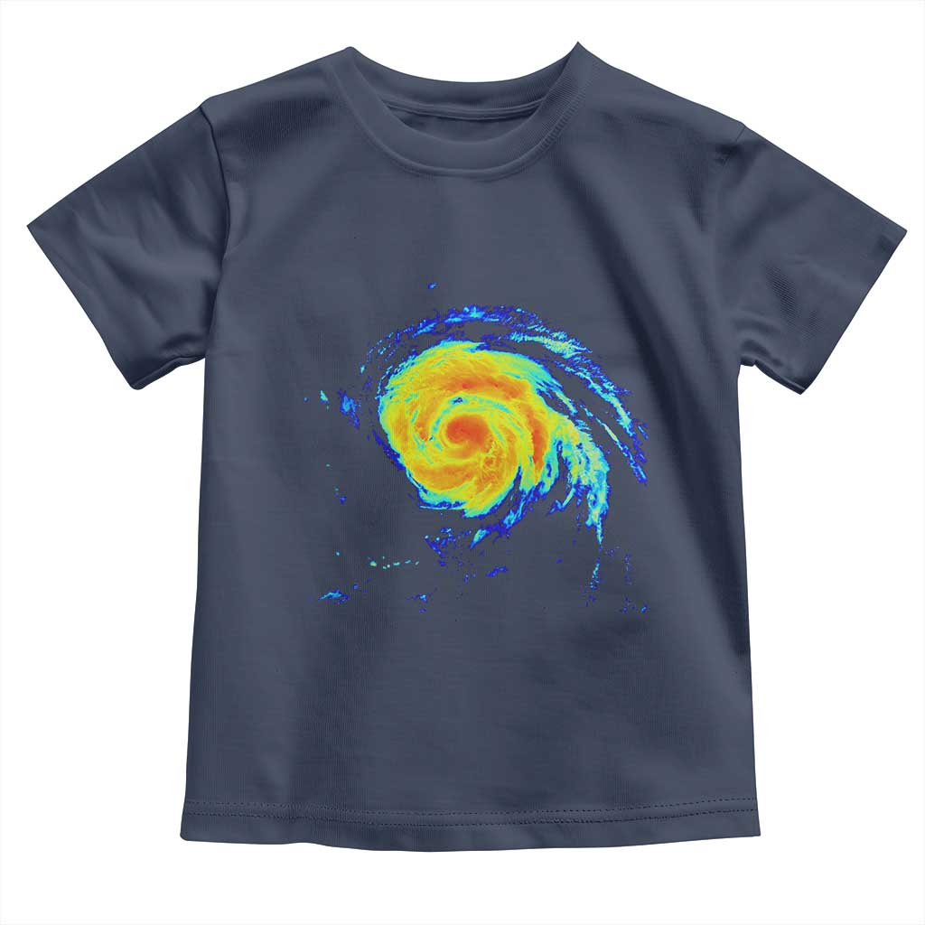 Hurricane Erin Toddler T Shirt Meteorologist Weather Radar Storm Chasing TS11 Navy Print Your Wear