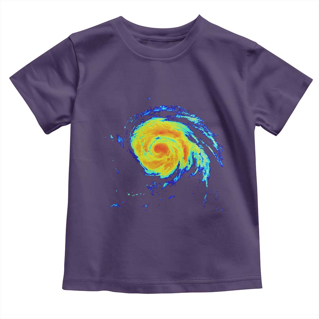 Hurricane Erin Toddler T Shirt Meteorologist Weather Radar Storm Chasing TS11 Purple Print Your Wear
