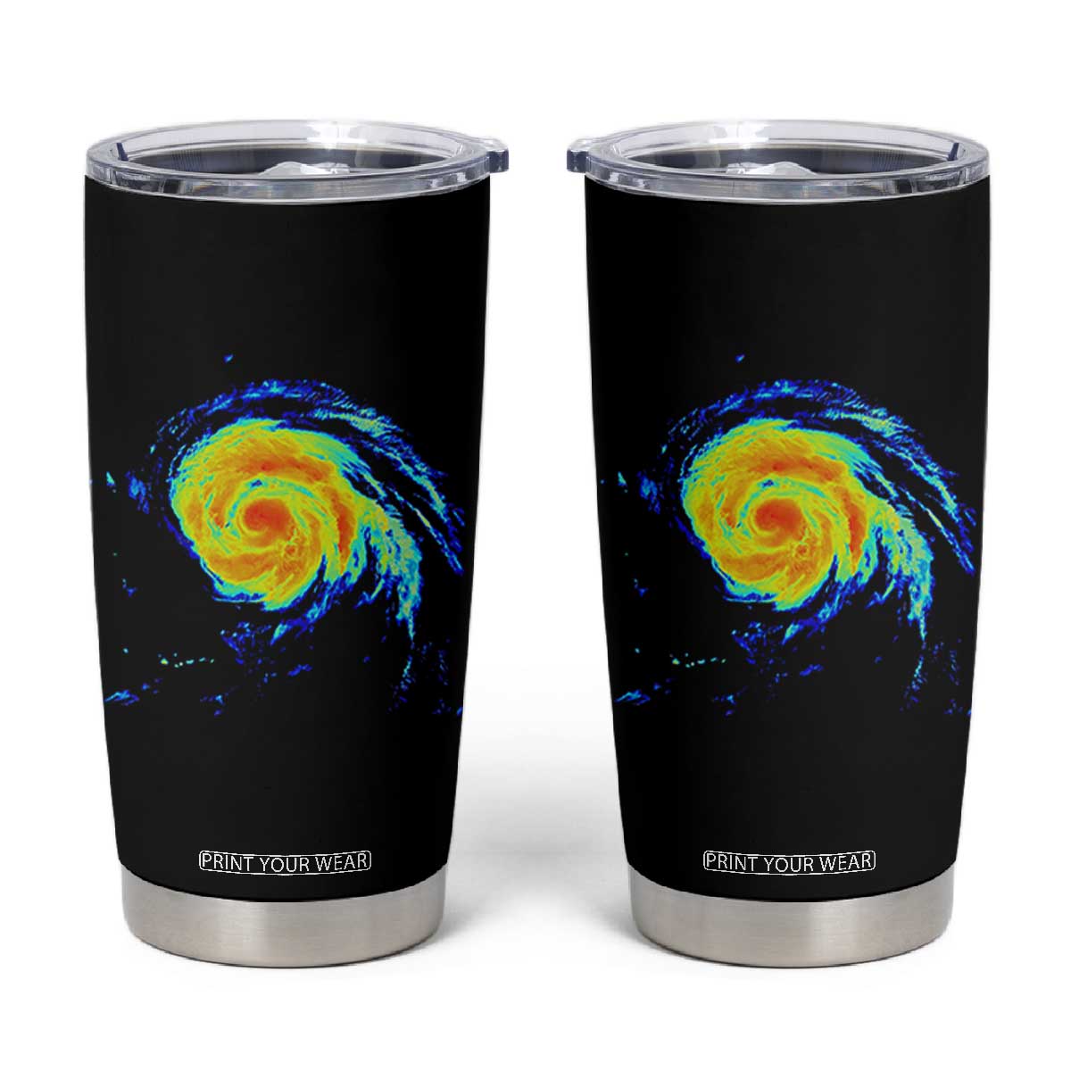 Hurricane Erin Tumbler Cup Meteorologist Weather Radar Storm Chasing TS11 Black Print Your Wear