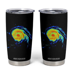 Hurricane Erin Tumbler Cup Meteorologist Weather Radar Storm Chasing TS11 Black Print Your Wear
