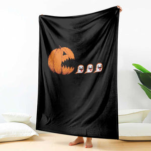 Funny Halloween Gamer Video Gaming Pumpkin Ghost Throw Blanket TS11 Print Your Wear