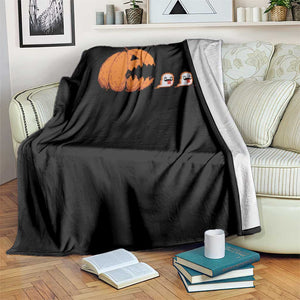 Funny Halloween Gamer Video Gaming Pumpkin Ghost Throw Blanket TS11 Print Your Wear