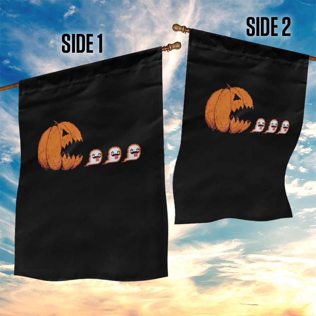 Funny Halloween Gamer Video Gaming Pumpkin Ghost Garden Flag TS11 Print Your Wear