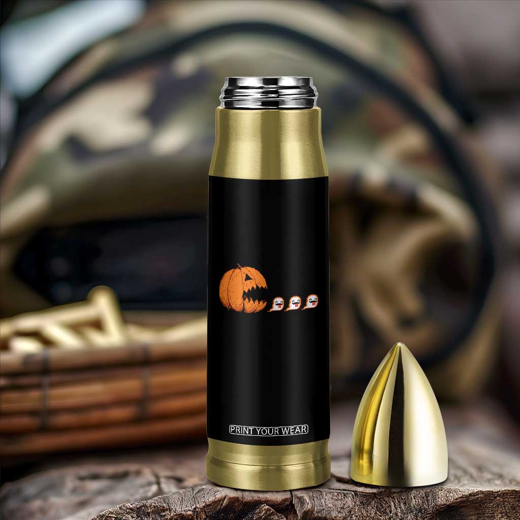 Funny Halloween Gamer Video Gaming Pumpkin Ghost Bullet Tumbler TS11 Print Your Wear