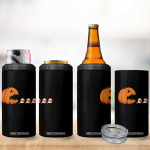 Funny Halloween Gamer Video Gaming Pumpkin Ghost 4 in 1 Can Cooler Tumbler TS11 Print Your Wear
