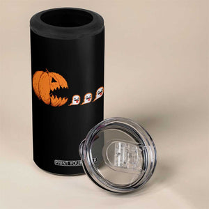 Funny Halloween Gamer Video Gaming Pumpkin Ghost 4 in 1 Can Cooler Tumbler TS11 Print Your Wear