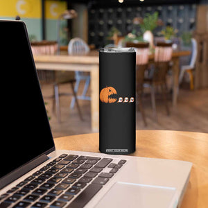 Funny Halloween Gamer Video Gaming Pumpkin Ghost Skinny Tumbler TS11 Print Your Wear