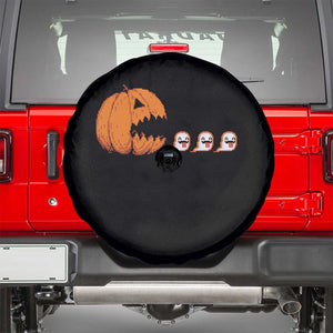 Funny Halloween Gamer Video Gaming Pumpkin Ghost Spare Tire Cover TS11 Black Print Your Wear