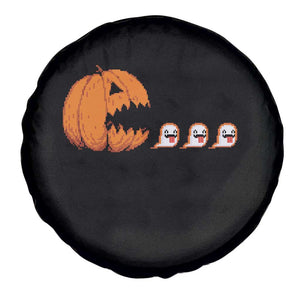 Funny Halloween Gamer Video Gaming Pumpkin Ghost Spare Tire Cover TS11 Print Your Wear