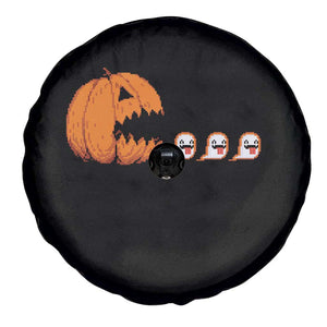 Funny Halloween Gamer Video Gaming Pumpkin Ghost Spare Tire Cover TS11 Print Your Wear