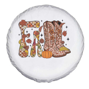 Cowboy Fall Season Thanksgiving Western Boots Pumpkin Spare Tire Cover TS11 Print Your Wear