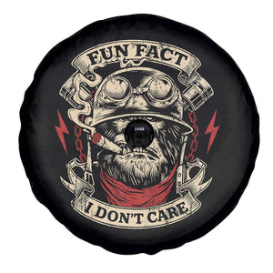 Fun Fact I Dont Care Spare Tire Cover Funny Smoking Gorilla Sarcastic TS11 Print Your Wear