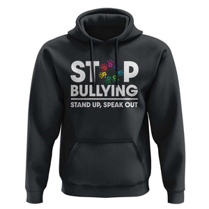 Unity Day Hoodie Stop Bullying Stand Up Speak Out Hand Prints Anti Bullying Awareness TS11 Black Print Your Wear