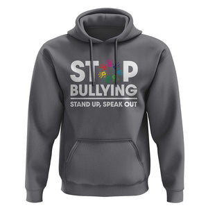 Unity Day Hoodie Stop Bullying Stand Up Speak Out Hand Prints Anti Bullying Awareness TS11 Charcoal Print Your Wear
