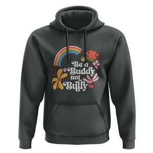 Unity Day Hoodie Be A Buddy Not A Bully Anti Bullying Awareness Flower Star TS11 Dark Heather Print Your Wear