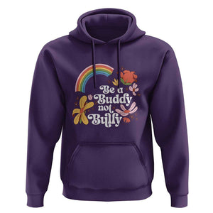Unity Day Hoodie Be A Buddy Not A Bully Anti Bullying Awareness Flower Star TS11 Purple Print Your Wear
