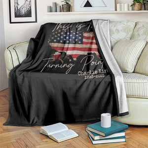 This Is The Turning Point Throw Blanket Patriotic American Map Vintage USA Flag TS11 Print Your Wear