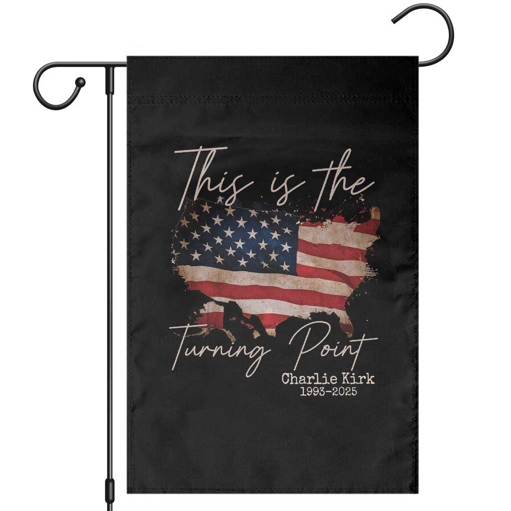 This Is The Turning Point Garden Flag Patriotic American Map Vintage USA Flag TS11 Black Print Your Wear