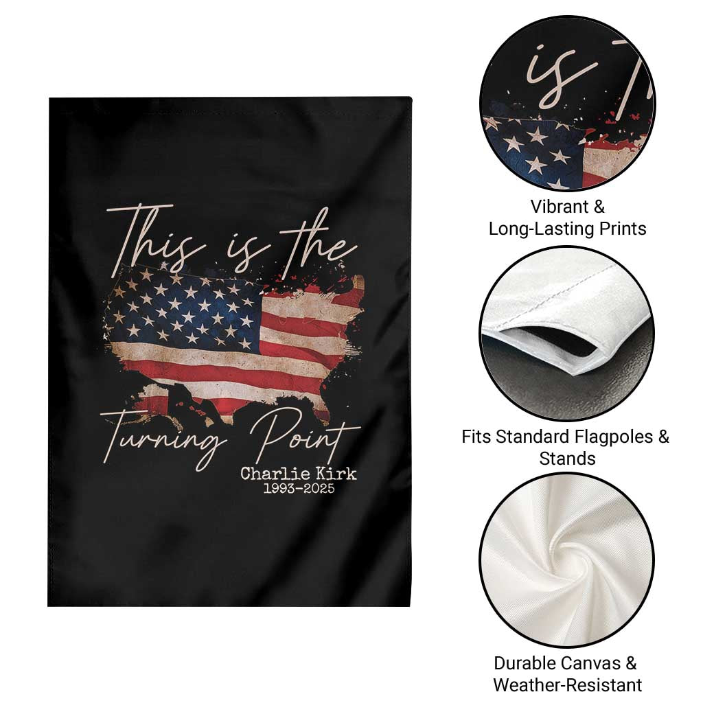 This Is The Turning Point Garden Flag Patriotic American Map Vintage USA Flag TS11 Print Your Wear