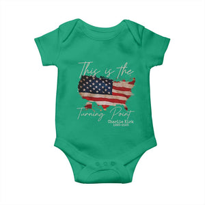 This Is The Turning Point Baby Onesie Patriotic American Map Vintage USA Flag TS11 Irish Green Print Your Wear