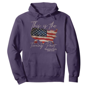 This Is The Turning Point Hoodie Patriotic American Map Vintage USA Flag TS11 Purple Print Your Wear