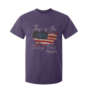 This Is The Turning Point T Shirt For Kid Patriotic American Map Vintage USA Flag TS11 Purple Print Your Wear