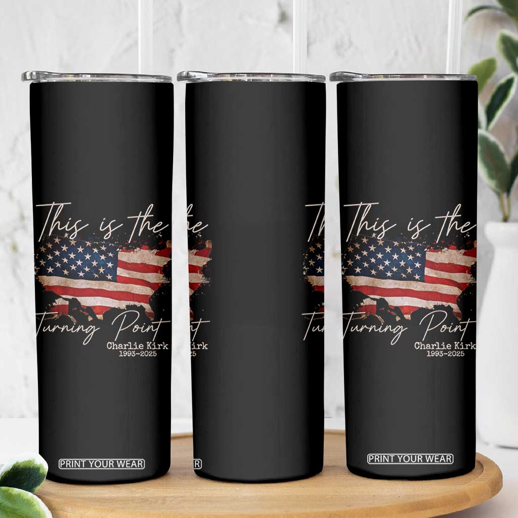This Is The Turning Point Skinny Tumbler Patriotic American Map Vintage USA Flag TS11 Print Your Wear