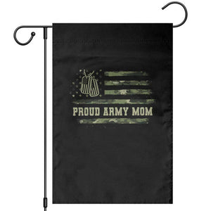 Proud Army Mom Garden Flag Vintage Camo American Flag Veteran Mother's Day TS11 Black Print Your Wear