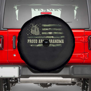 Proud Army Grandma Spare Tire Cover Vintage Camo American Flag Veteran TS11 Black Print Your Wear
