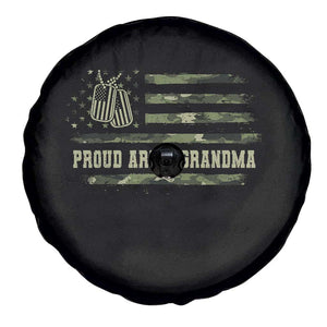 Proud Army Grandma Spare Tire Cover Vintage Camo American Flag Veteran TS11 Print Your Wear