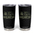 Proud Army Dad Tumbler Cup Vintage Camo American Flag Veteran Father's Day TS11 Black Print Your Wear