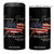 Turning Point Forever 4 in 1 Can Cooler Tumbler Patriotic American Map Vintage USA Flag TS11 One Size: 16 oz Black Print Your Wear