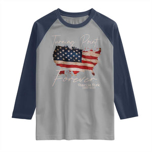 Turning Point Forever Raglan Shirt Patriotic American Map Vintage USA Flag TS11 Sport Gray Navy Print Your Wear