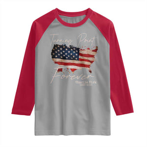 Turning Point Forever Raglan Shirt Patriotic American Map Vintage USA Flag TS11 Sport Gray Red Print Your Wear