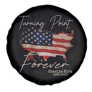Turning Point Forever Spare Tire Cover Patriotic American Map Vintage USA Flag TS11 Print Your Wear