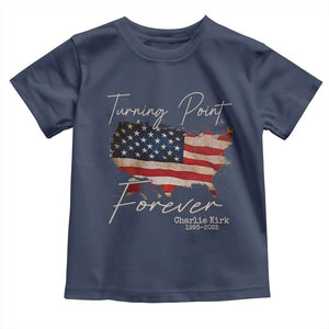 Turning Point Forever Toddler T Shirt Patriotic American Map Vintage USA Flag TS11 Navy Print Your Wear