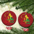 Happy Kwanzaa Christmas Ornament Black Holiday African American Xmas Kinara Candle TS11 Circle Red Print Your Wear