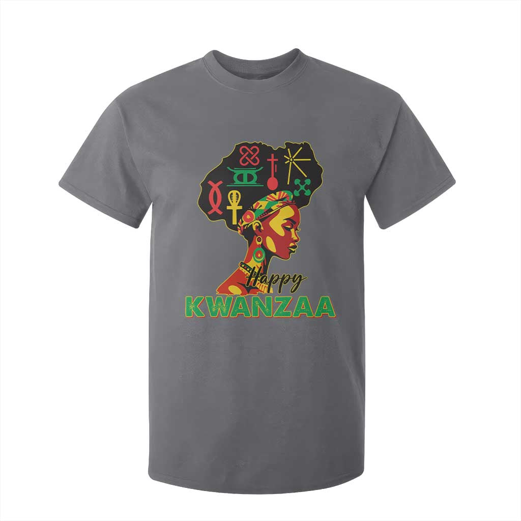Happy Kwanzaa T Shirt For Kid Nguzo Saba Symbols The 7 Principles Of Kwanzaa TS11 Charcoal Print Your Wear