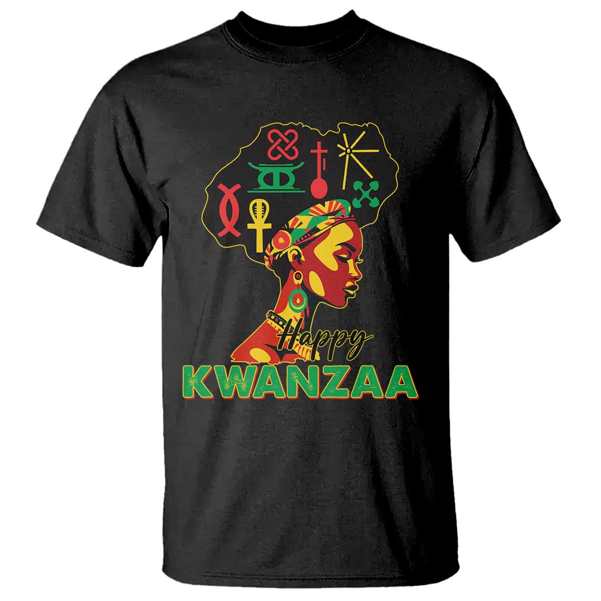 Happy Kwanzaa T Shirt Nguzo Saba Symbols The 7 Principles Of Kwanzaa TS11 Black Print Your Wear